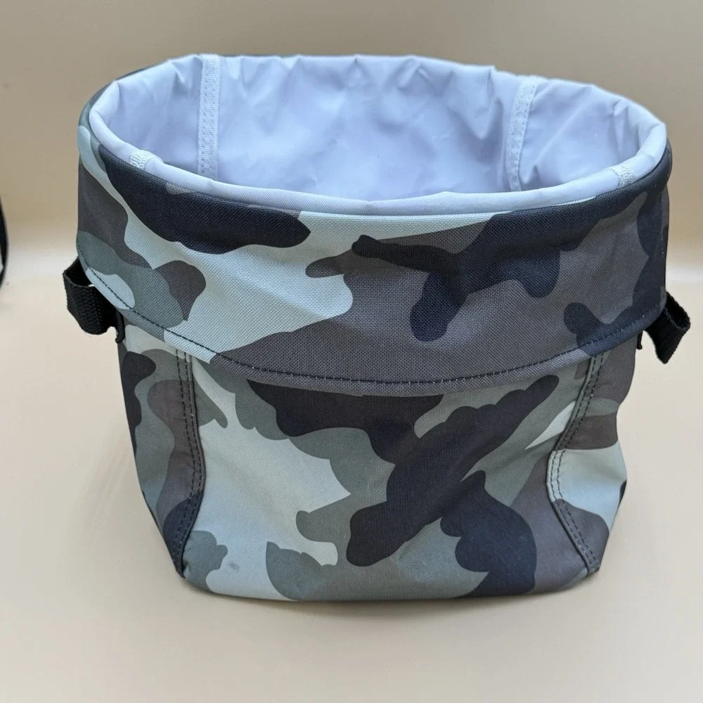 Thirty-One Collapsible Round Utility Tote Camouflage 31 Bags Storage Bin